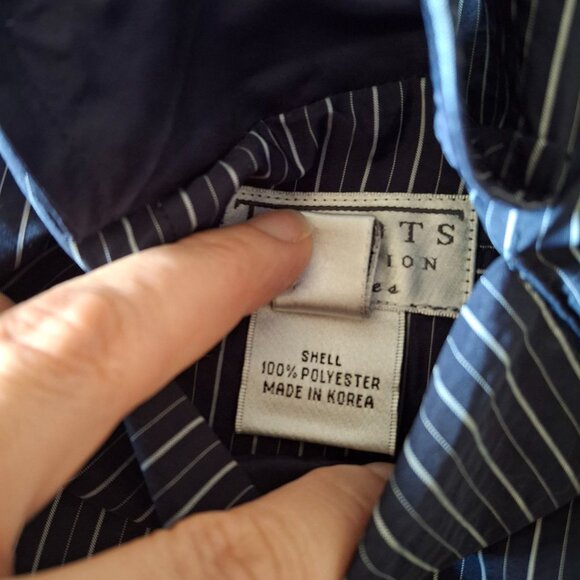 Talbots Collection Navy & White Reversible Casual Blazer Long Sleeve Size 6 - Picture 7 of 13